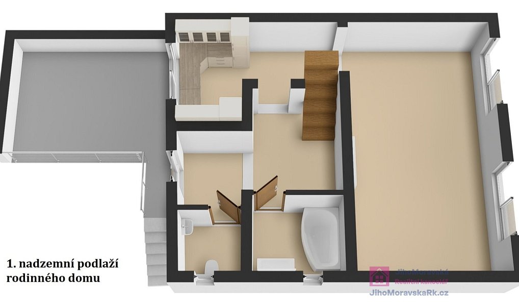 Prodej domu 188 m² s pozemkem 135 m², Hodonín – náhled fotky 2
