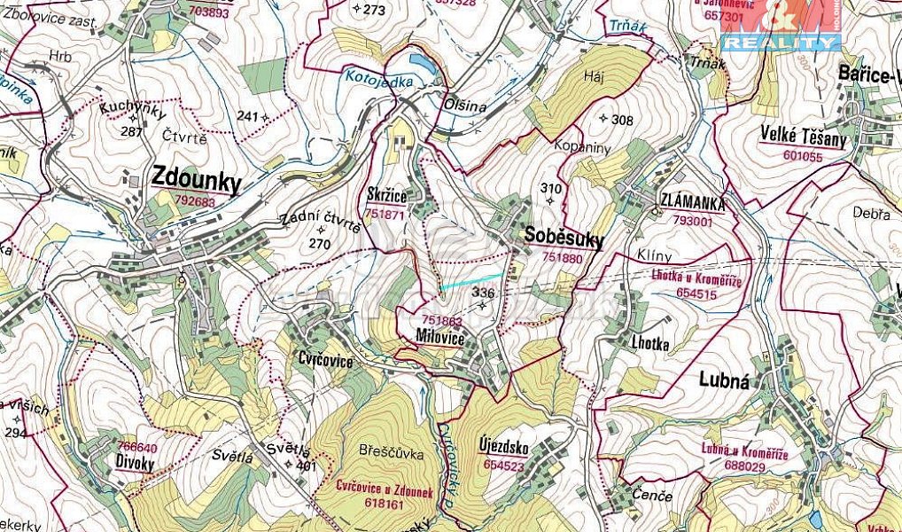 Prodej pole 1 371 m², Soběsuky – náhled fotky 3