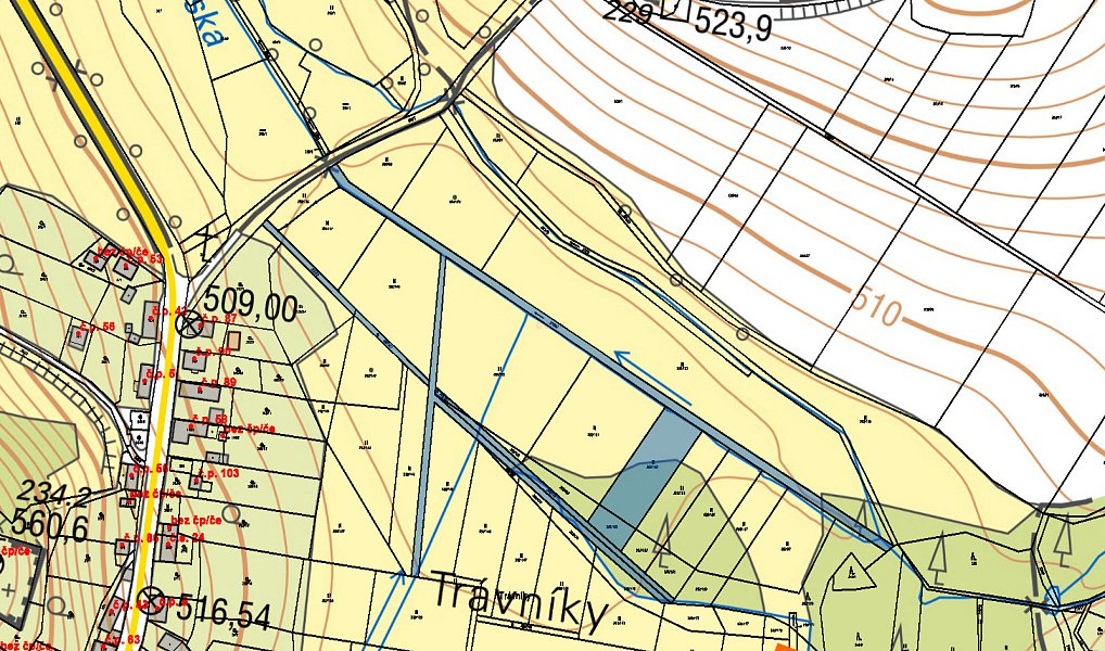 Prodej pozemku 8 231 m², Oselce – náhled fotky 3