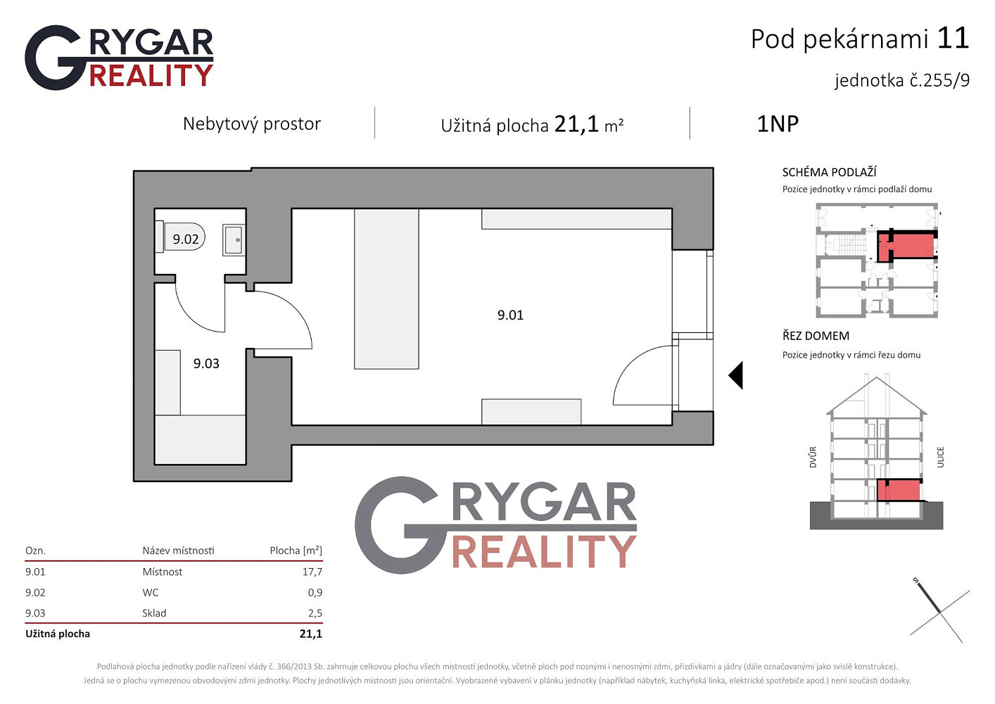 Prodej obchodních prostor 21 m² – fotografie 3