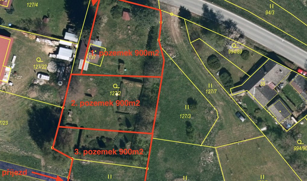 Prodej pozemku, 2829 m², Pelhřimov, Bohdalín