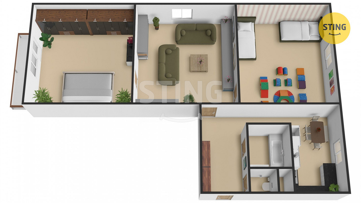 Prodej bytu 3+1 53 m² – fotografie 3