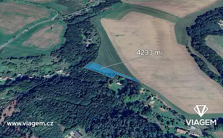 Prodej pole 1 058 m², Lanžov, okres Trutnov