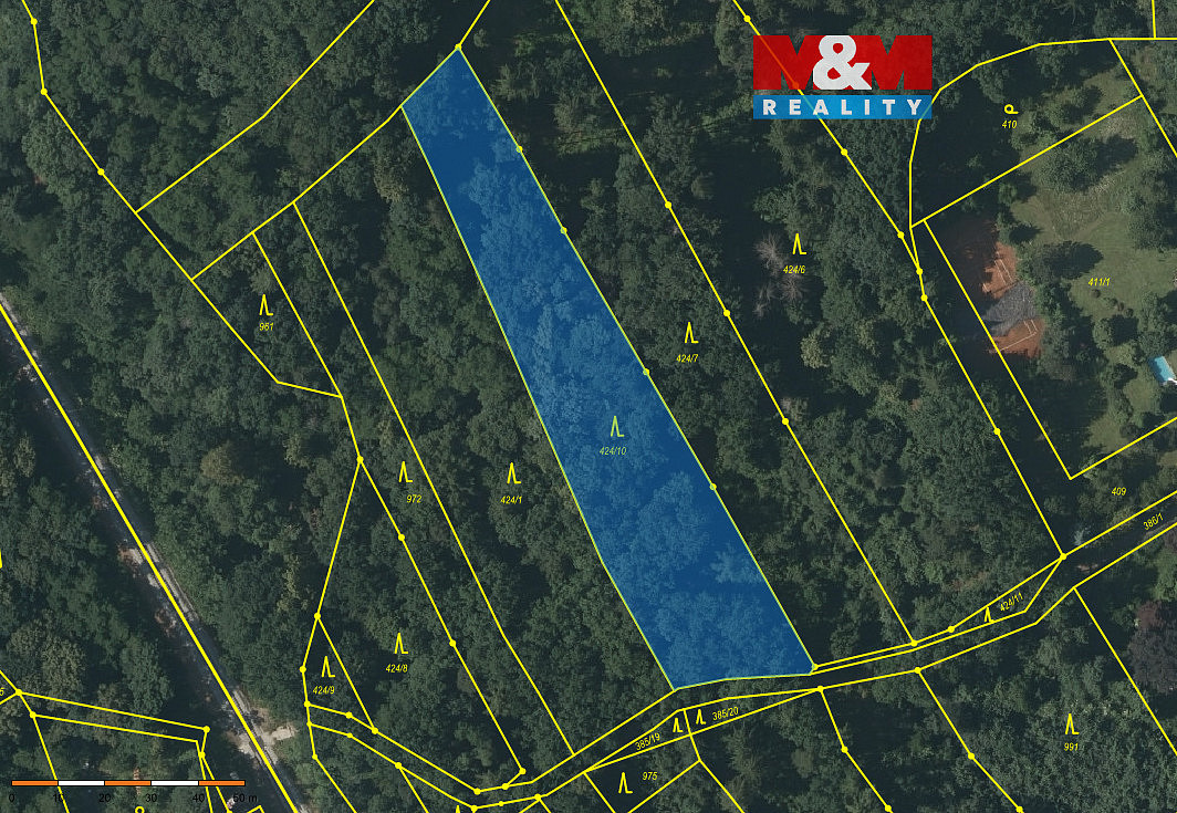 Prodej lesa 3 741 m²