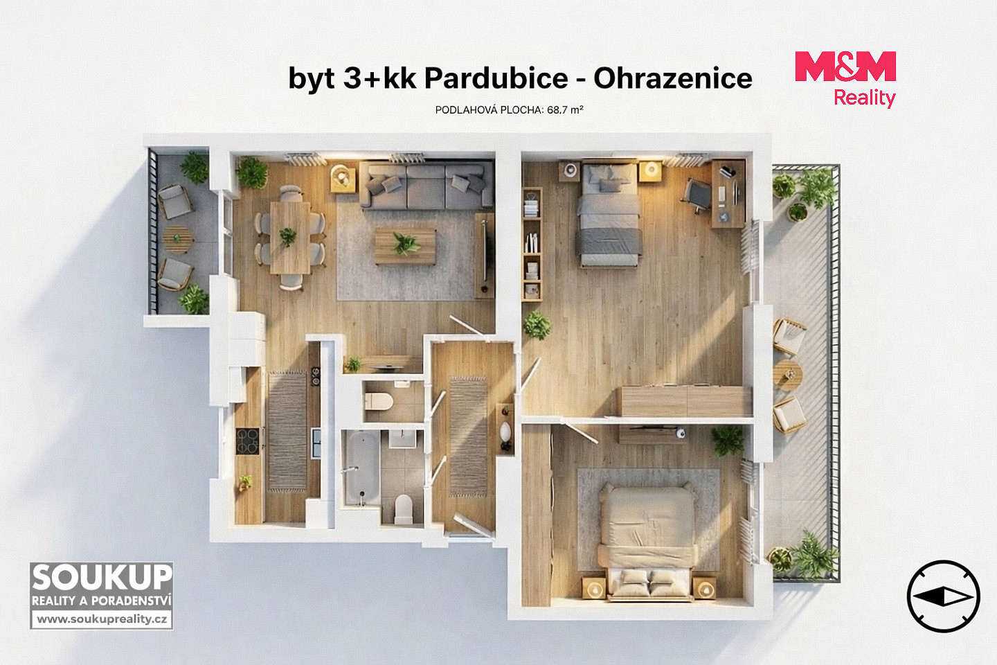 Prodej bytu 3+kk 69 m² – fotografie 2