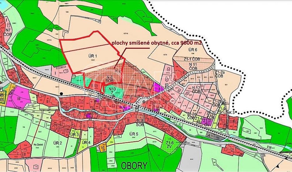 Prodej stavebního pozemku 41 779 m², Obory – náhled fotky 2