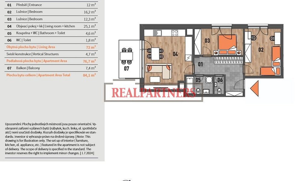 Prodej bytu 3+kk 84 m², Praha – náhled fotky 2