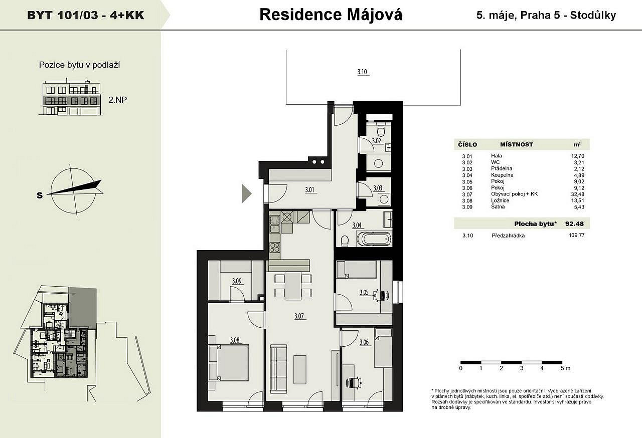 Prodej bytu 4+kk 99 m² – fotografie 3
