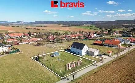 Prodej stavebního pozemku 1 154 m², Hvozdec, okres Brno-venkov
