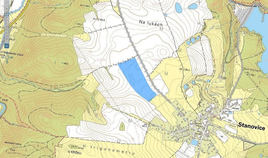 Prodej pole 67 139 m², Stanovice – náhled fotky 3