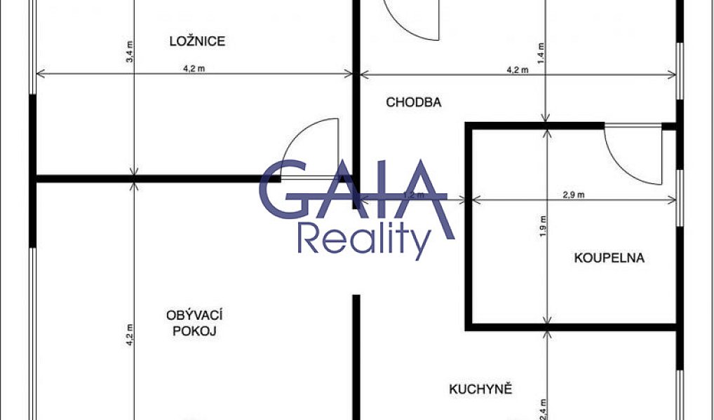 Pronájem bytu 2+1 56 m², Kyjov – náhled fotky 16