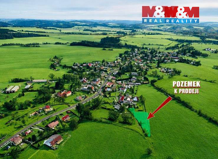 Prodej stavebního pozemku 1 716 m² – pohled 4