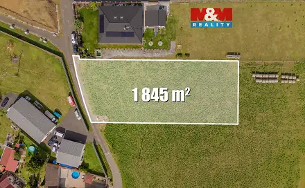 Prodej stavebního pozemku 1 845 m², Rtyně nad Bílinou, okres Teplice