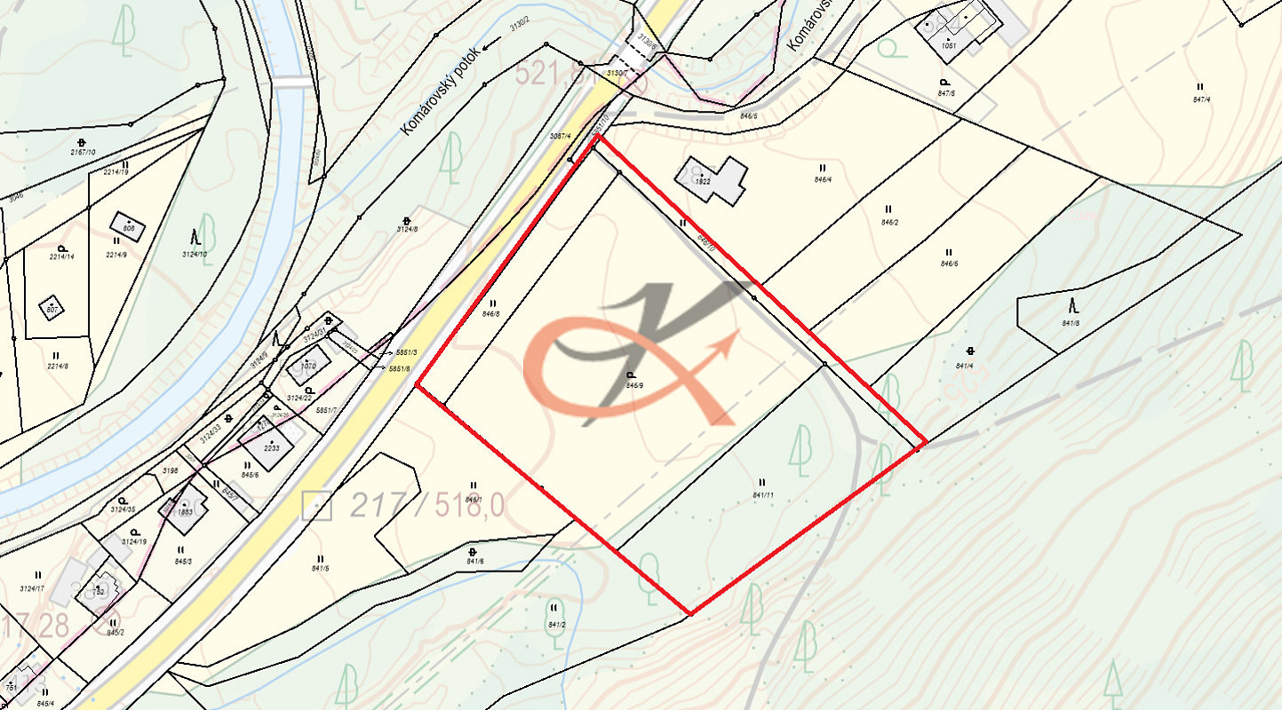 Prodej stavebního pozemku 9 506 m² – fotografie 2