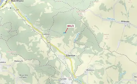 Dražba lesa 8 765 m², Zubrnice