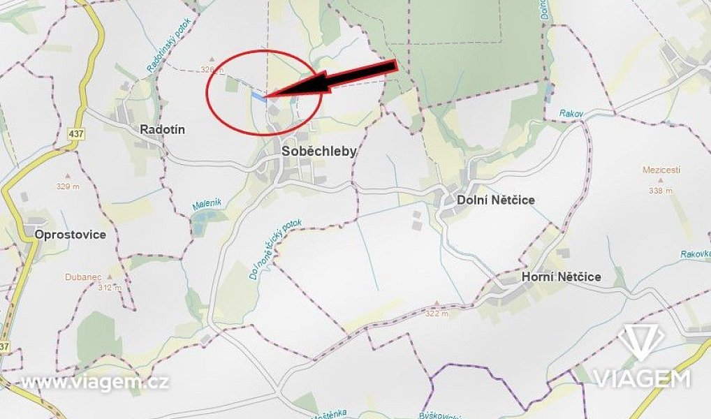 Prodej pole 2 540 m², Soběchleby – náhled fotky 3