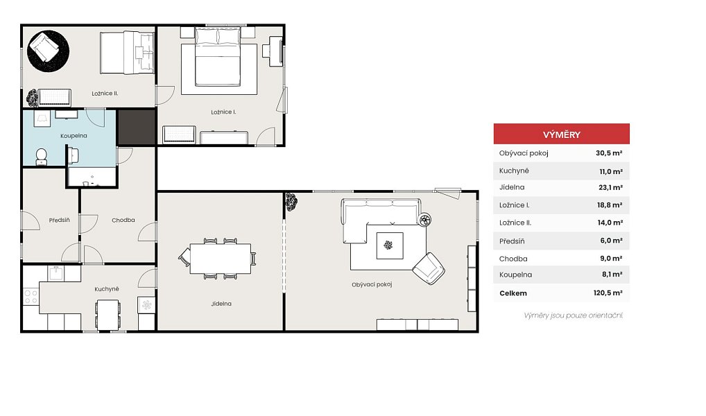 Pronájem bytu 4+1 120 m², Praha – náhled fotky 3