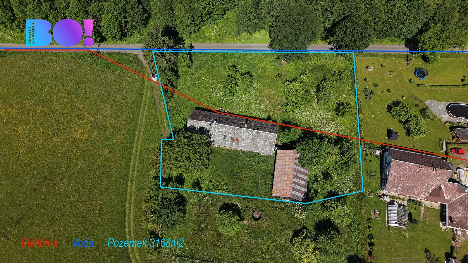 Prodej stavebního pozemku 3 168 m²