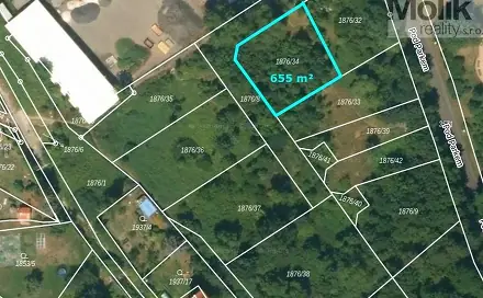 Prodej stavebního pozemku 655 m², Prokopská, Krupka, okres Teplice