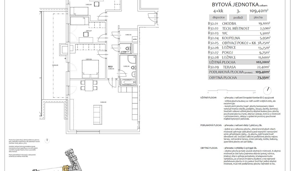 Prodej bytu 4+kk 103 m², Praha – náhled fotky 3