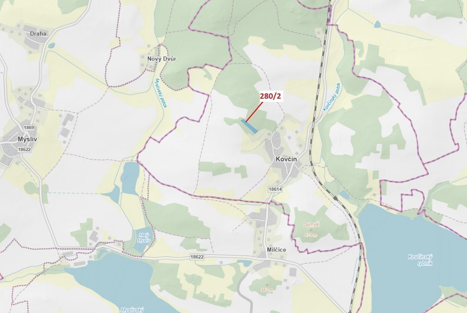 Dražba lesa 4 872 m²