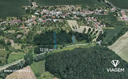 Prodej pole 516 m², Bělov, okres Zlín