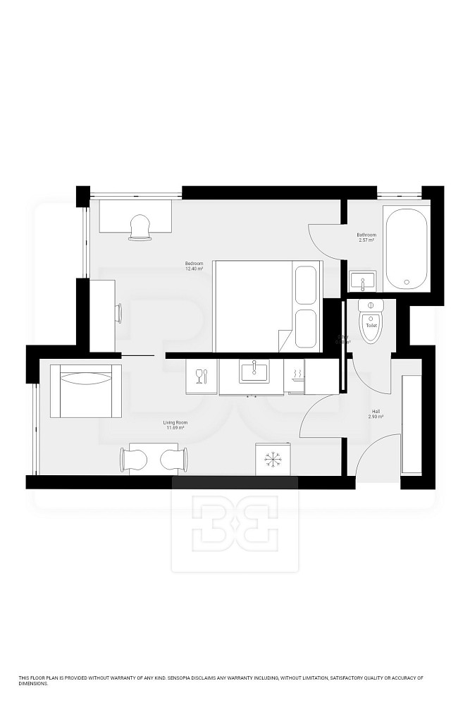 Pronájem bytu 1+1 33 m² – fotografie 5