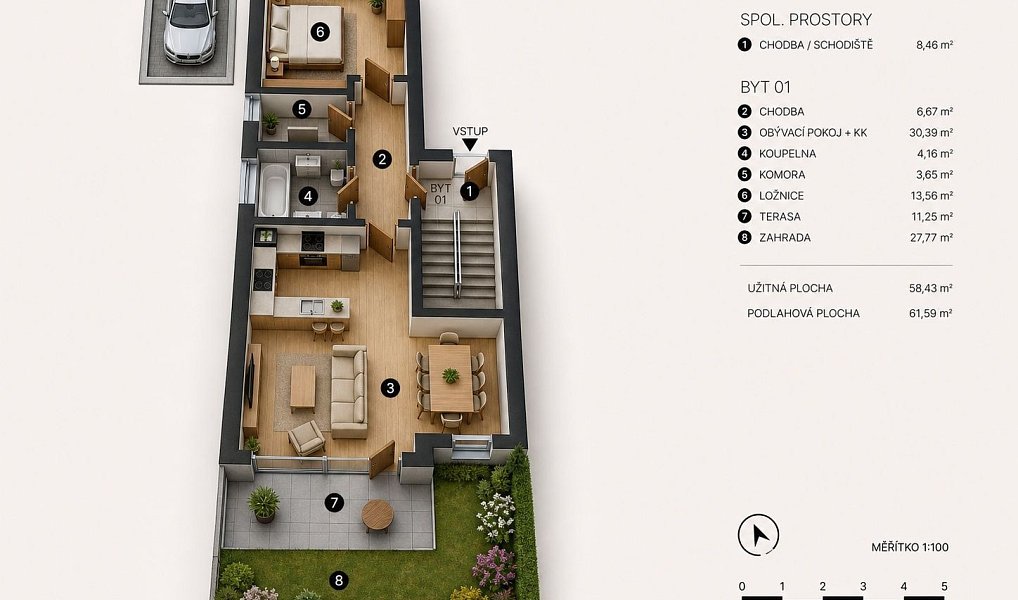 Prodej bytu 2+kk 58 m², Praha – náhled fotky 13