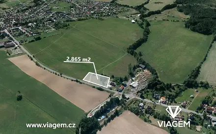Prodej pole 955 m², Mořkov, okres Nový Jičín
