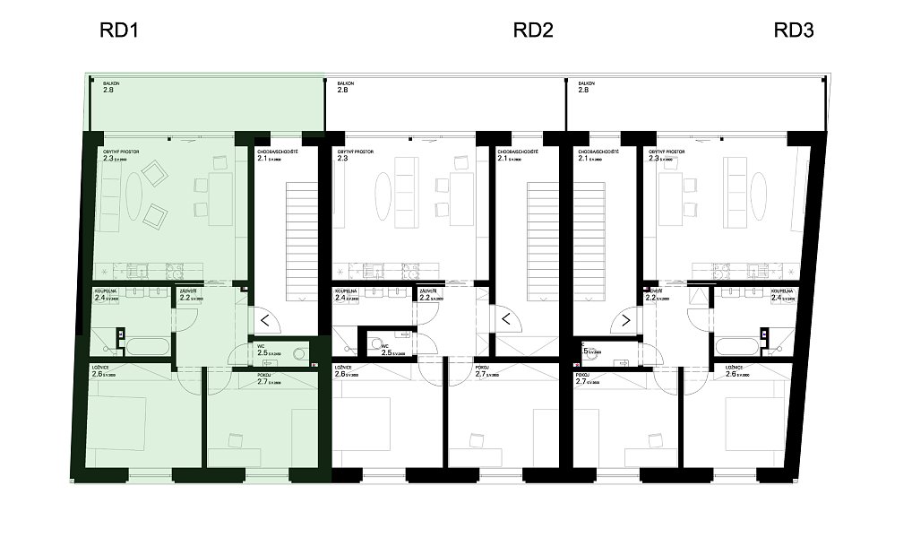 Prodej bytu 3+kk 67 m², Velké Bílovice – náhled fotky 7