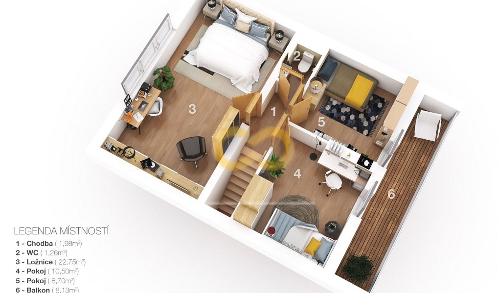 Prodej domu 104 m² s pozemkem 537 m², Horní Planá – náhled fotky 4
