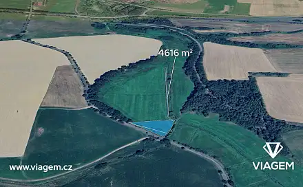 Prodej pole 593 m², Mileč, okres Plzeň-Jih