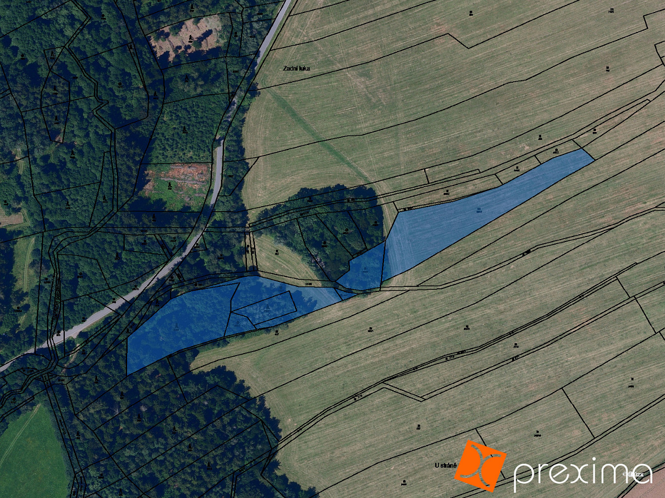 Prodej lesa 1 502 m²