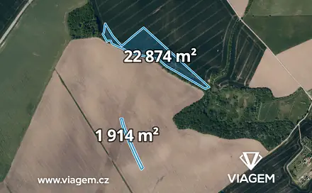 Prodej pole 1 974 m², Koryčany, okres Kroměříž