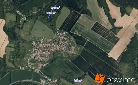 Prodej lesa 4 772 m², Popovice, okres Uherské Hradiště