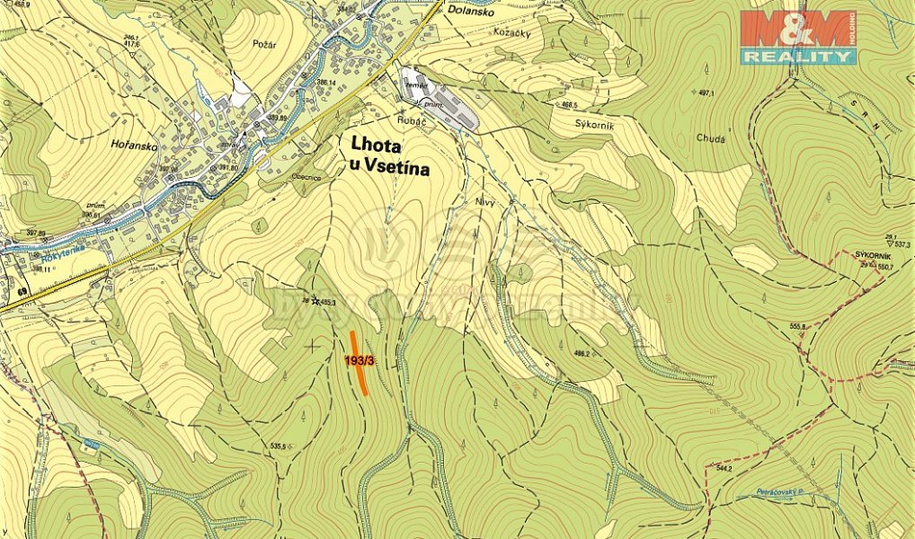 Prodej lesa 1 591 m², Lhota u Vsetína – náhled fotky 3