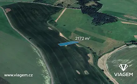 Prodej pole 1 086 m², Otinoves, okres Prostějov