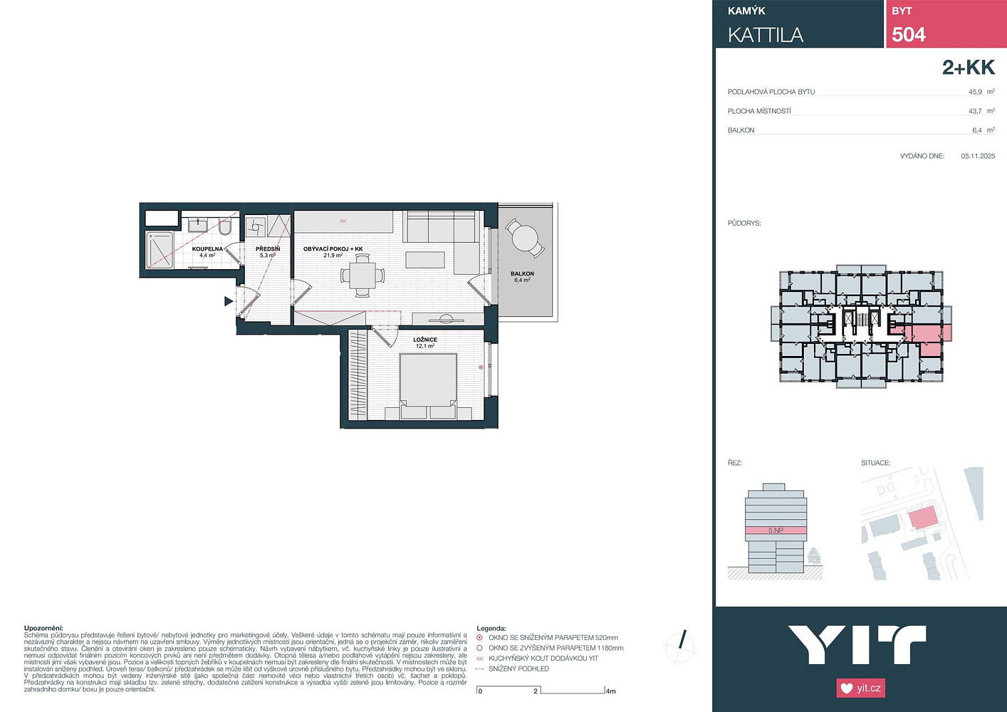 Prodej bytu 2+kk 44 m² — photo 2