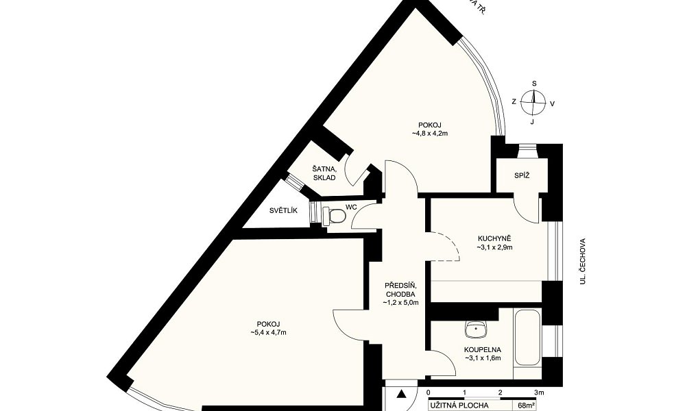 Prodej bytu 2+1 68 m², České Budějovice – náhled fotky 19