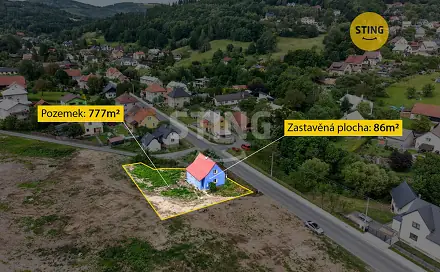 Prodej domu 82 m² s pozemkem 777 m², Horní, Zubří, okres Vsetín