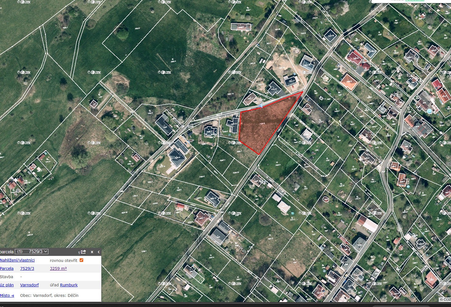 Prodej stavebního pozemku 3 259 m²