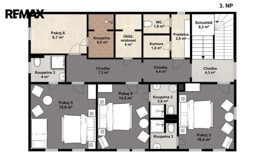 Prodej ubytovacího objektu 435 m², Hřensko – náhled fotky 50