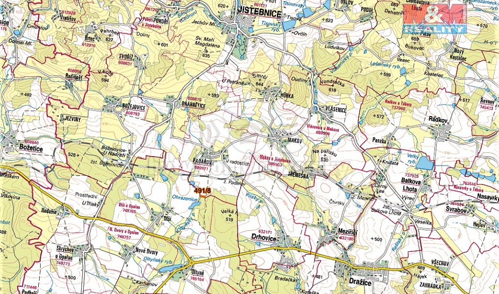 Prodej pole 2 234 m², Jistebnice – náhled fotky 6