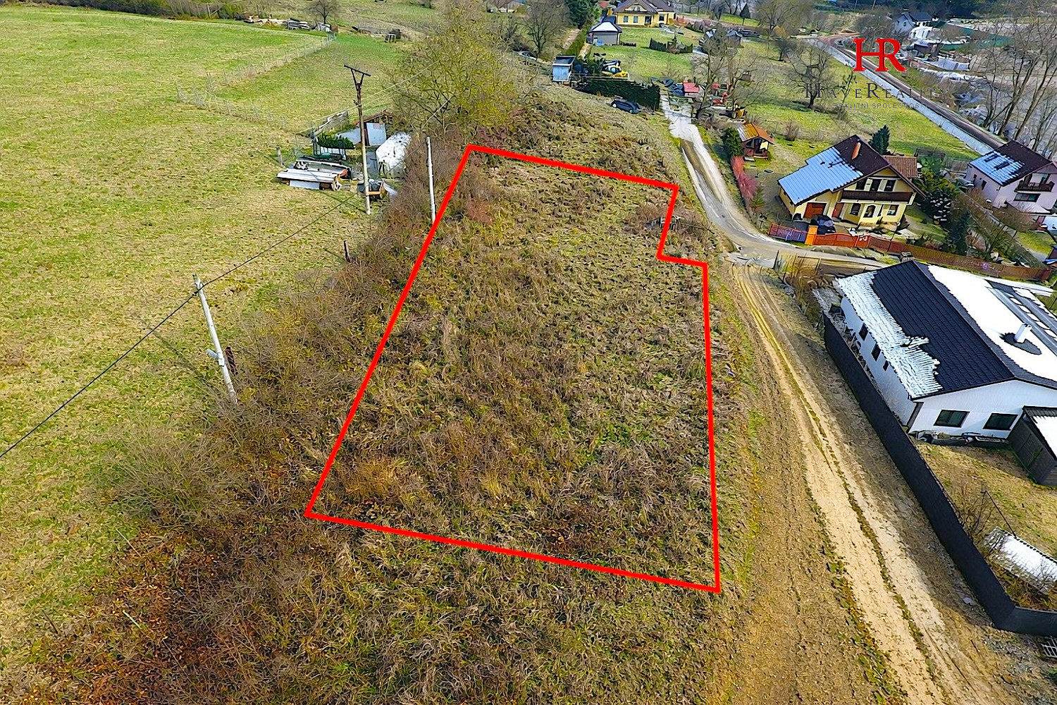Prodej stavebního pozemku 1 391 m² – pohled 4