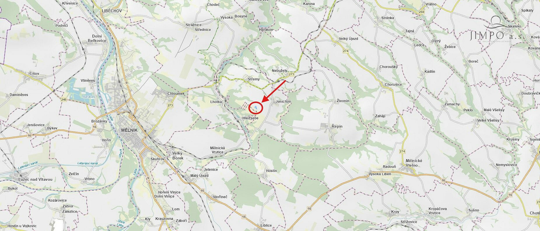 Prodej pozemku, 11 527 m² – pohled 4