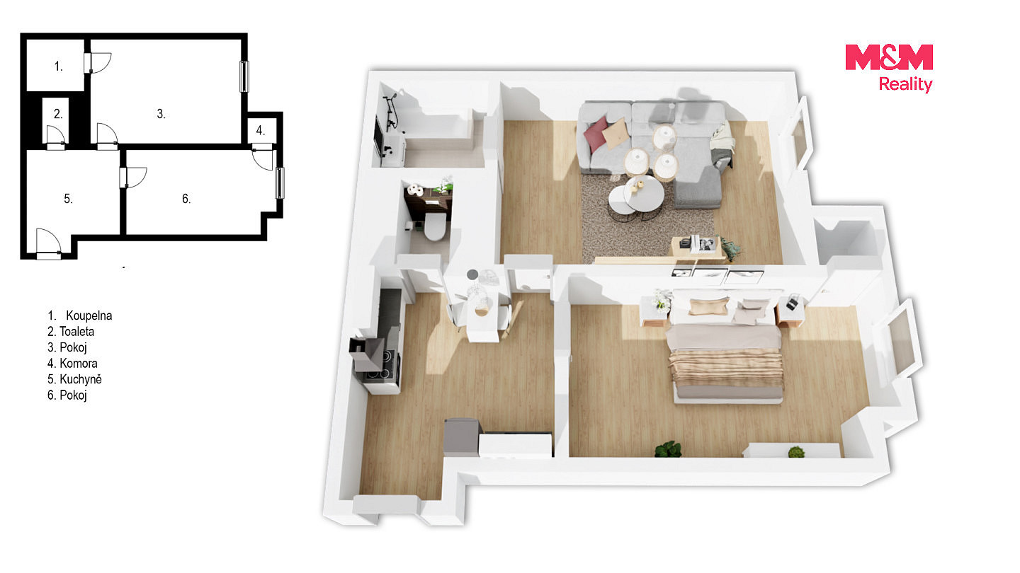 Prodej bytu 2+kk 51 m² — photo 3