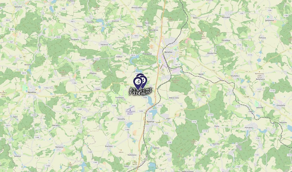 Prodej pole 71 903 m², Bystřice – náhled fotky 7