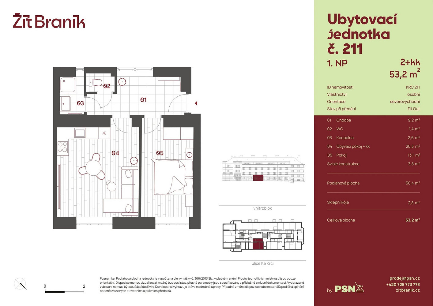Prodej bytu 2+kk 47 m² – fotografie 2