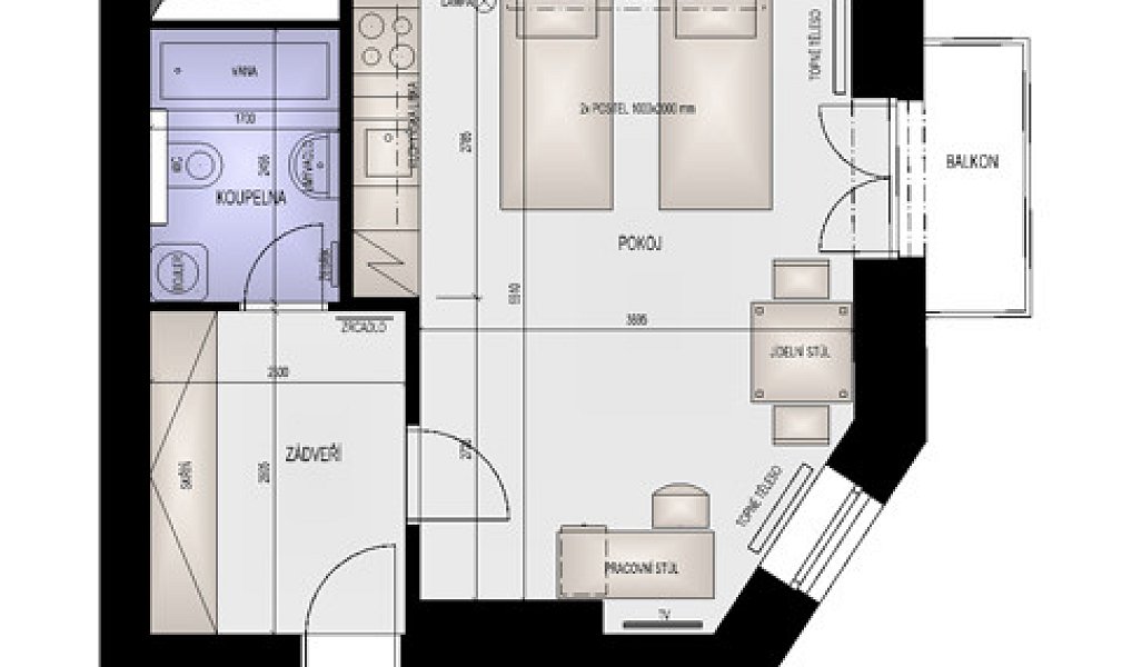 Prodej bytu 1+kk 35 m², Brno – náhled fotky 4