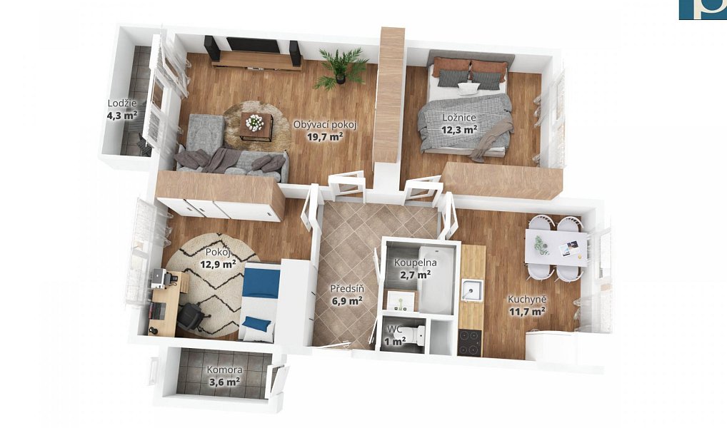 Prodej bytu 3+1 75 m², Praha – náhled fotky 23